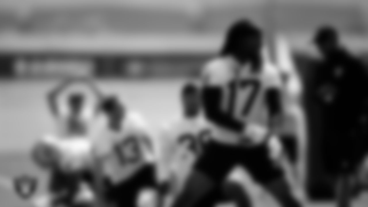 Las Vegas Raiders wide receiver Davante Adams (17) during Day One of 2022 Veteran Minicamp.