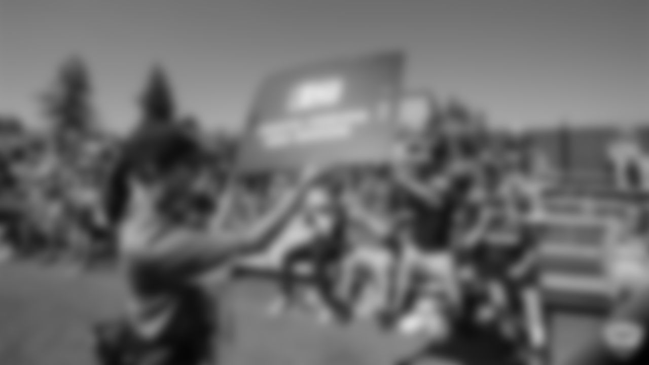 Raiders fans before practice at 2019 Training Camp.