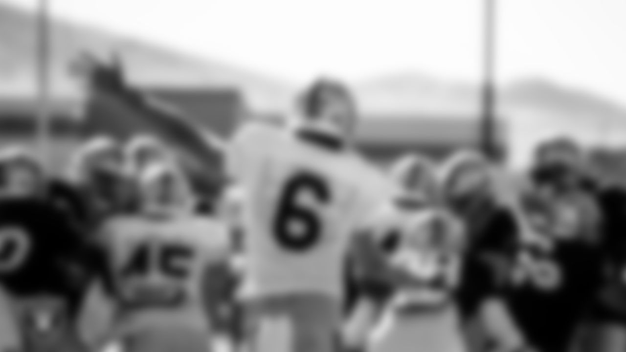 Las Vegas Raiders punter AJ Cole (6) during practice.