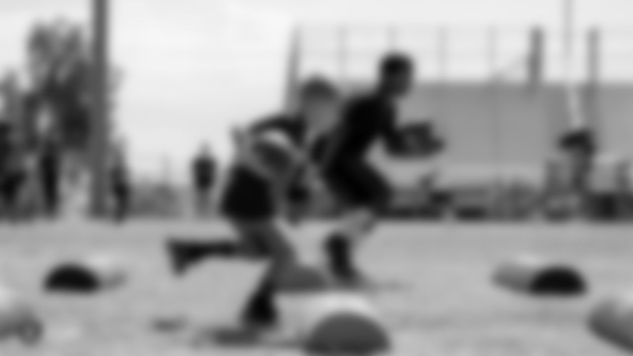 The Raiders partner with USA Football to host a Heads-Up Football Clinic for youth coaches of Southern Nevada, at Spring Valley High School, Saturday, July 13, 2019, in Las Vegas, Nevada.