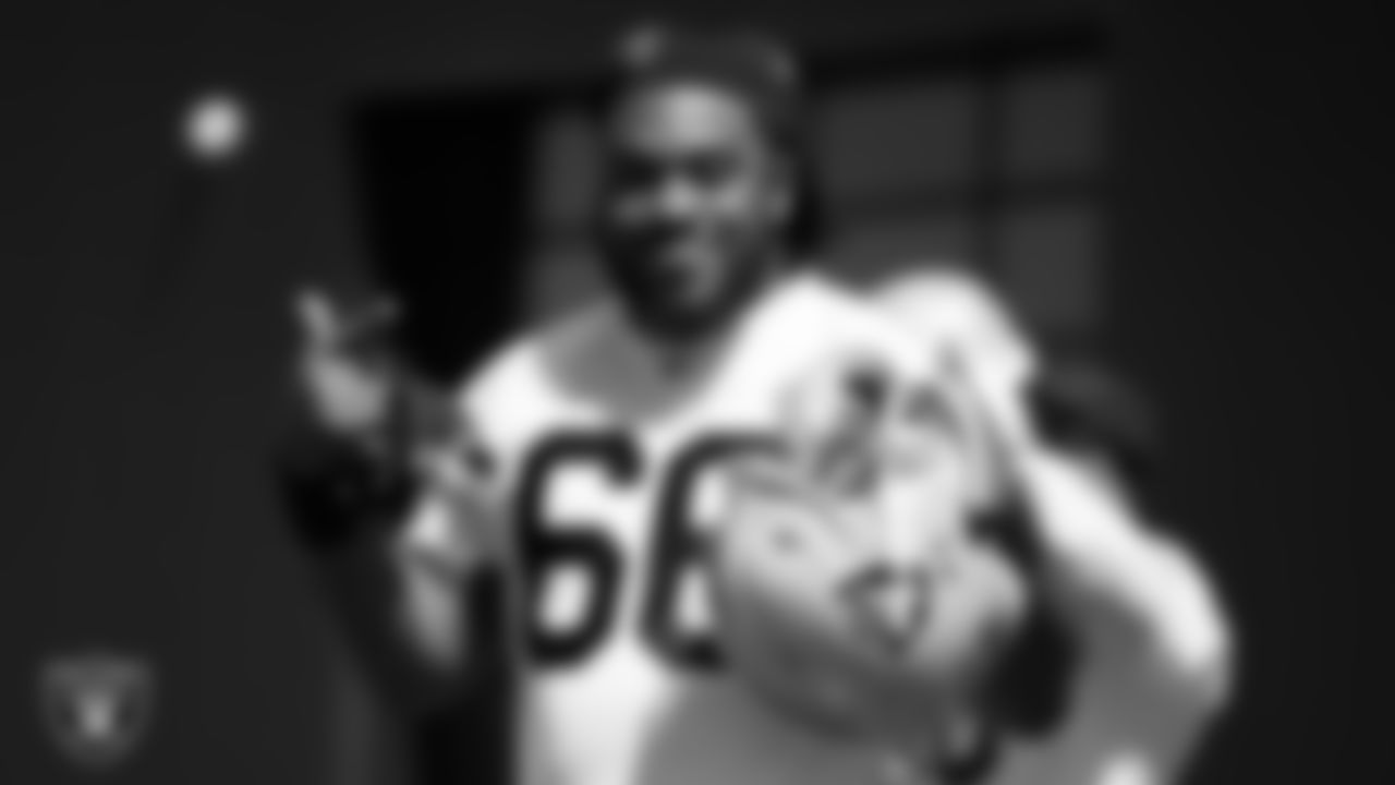 Las Vegas Raiders guard Dylan Parham (66) at an Organized Team Activity (OTA) at Intermountain Healthcare Performance Center.
