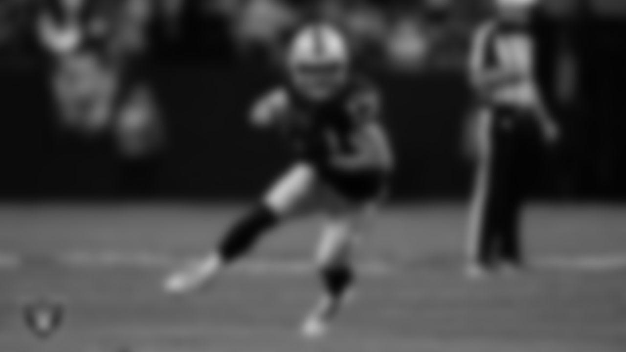 Las Vegas Raiders wide receiver Hunter Renfrow (13) during the regular season home game against the San Francisco 49ers at Allegiant Stadium.