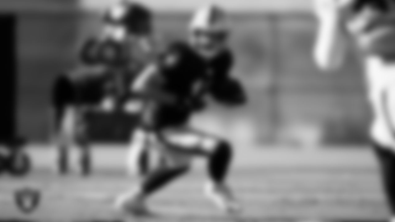 Las Vegas Raiders wide receiver Hunter Renfrow (13) during practice at Intermountain Healthcare Performance Center.