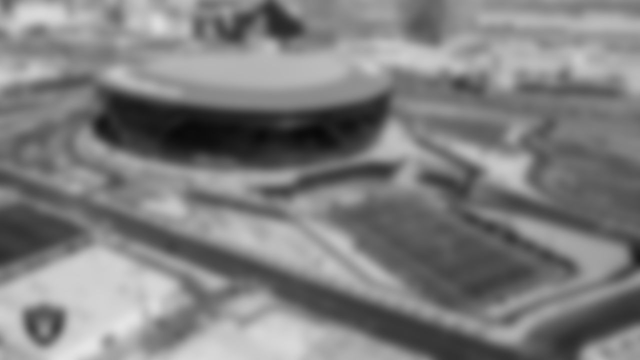 Completed pictures for the construction of Allegiant Stadium.