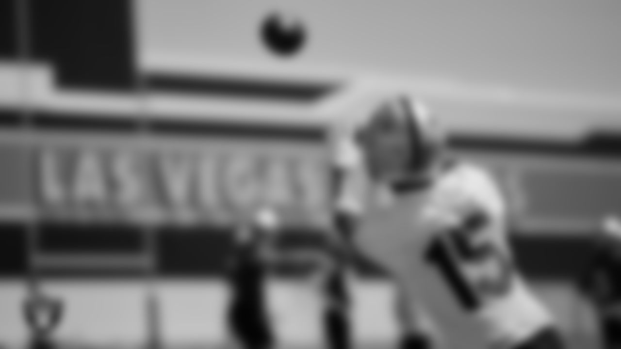 Las Vegas Raiders wide receiver John Brown (15) at an Organized Team Activity (OTA).