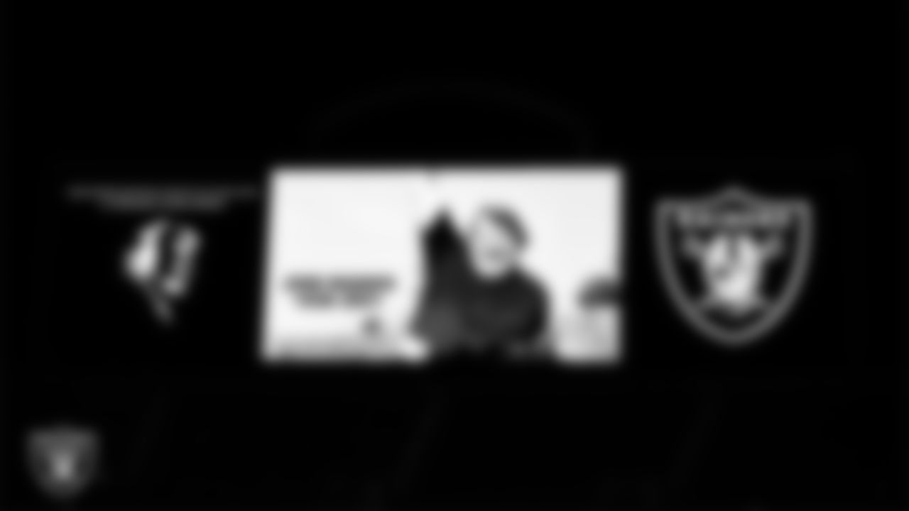 A video tribute honoring Las Vegas Raiders Hall of Famer John Madden plays on the video board during a memorial service in celebration of his life.