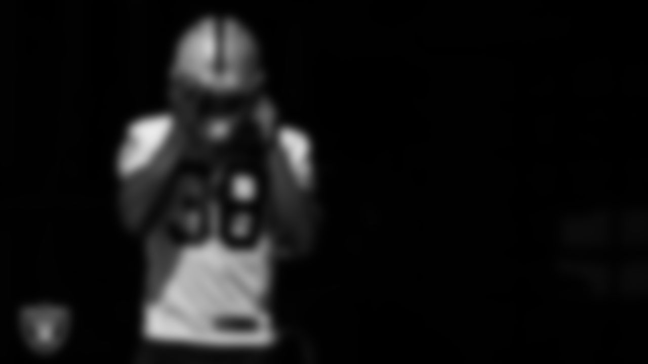 Las Vegas Raiders running back Brittain Brown (38) during practice at Intermountain Healthcare Performance Center.