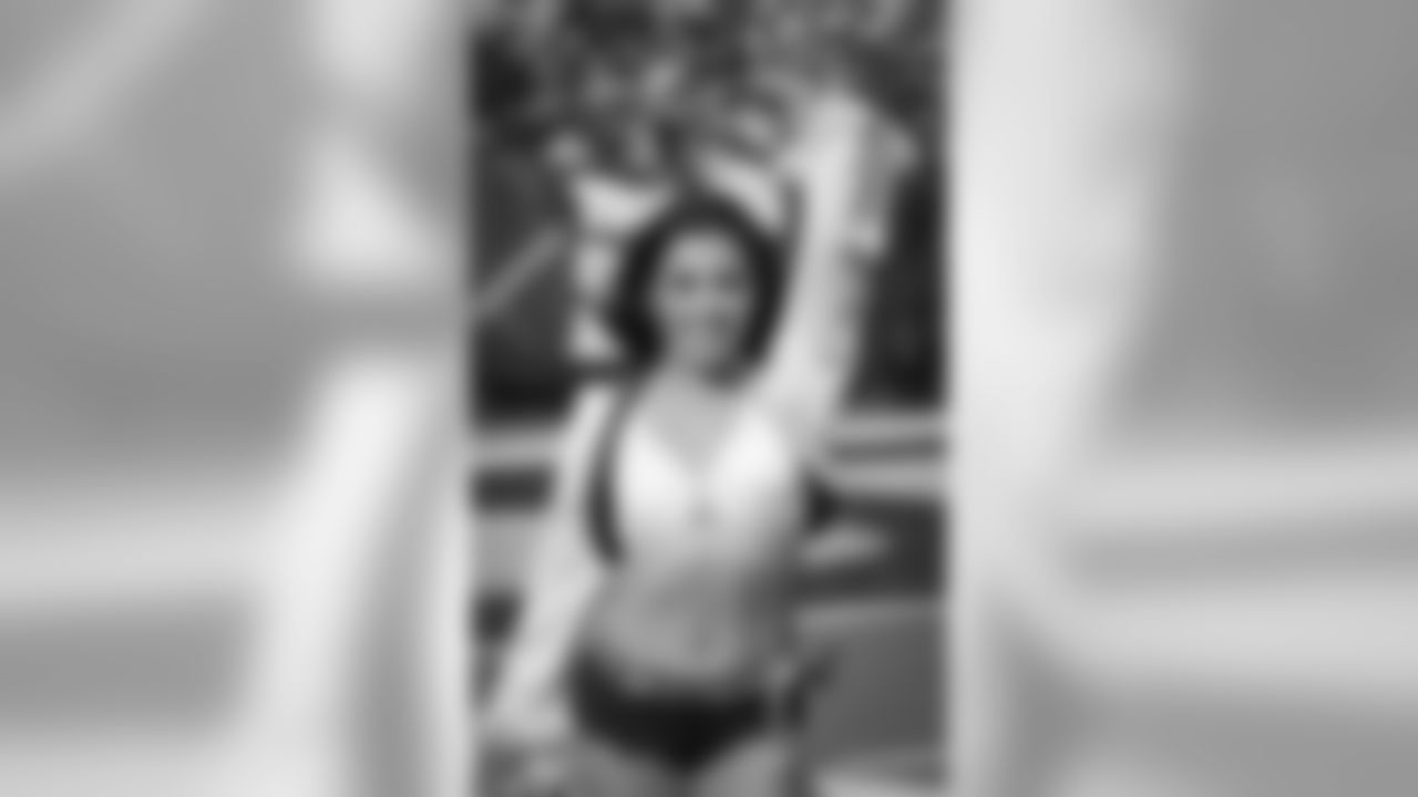 The Raiderettes on the sidelines at the Oakland Raiders game against the Los Angeles Chargers at Oakland-Alameda County Coliseum, Sunday, November 11, 2018, in Oakland, Calif. The Oakland Raiders lost 20-6.