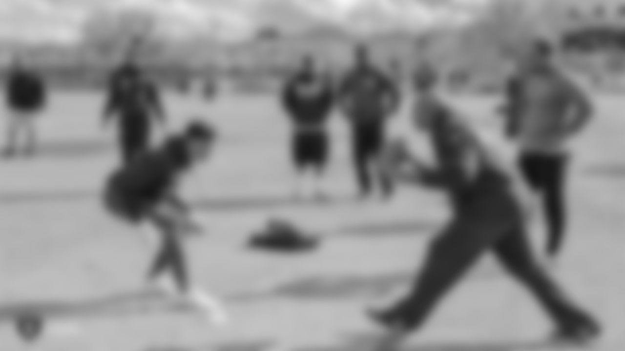 The Raiders collaborate with the Southern Nevada Football Head Coaches Association to host a Coaches Clinic, where they provide on and off field sessions for high school and youth coaches, at Liberty High School in Henderson, Nev. The Raiders cover the costs for the coaches in attendance to be Heads Up Certified by USA Football.