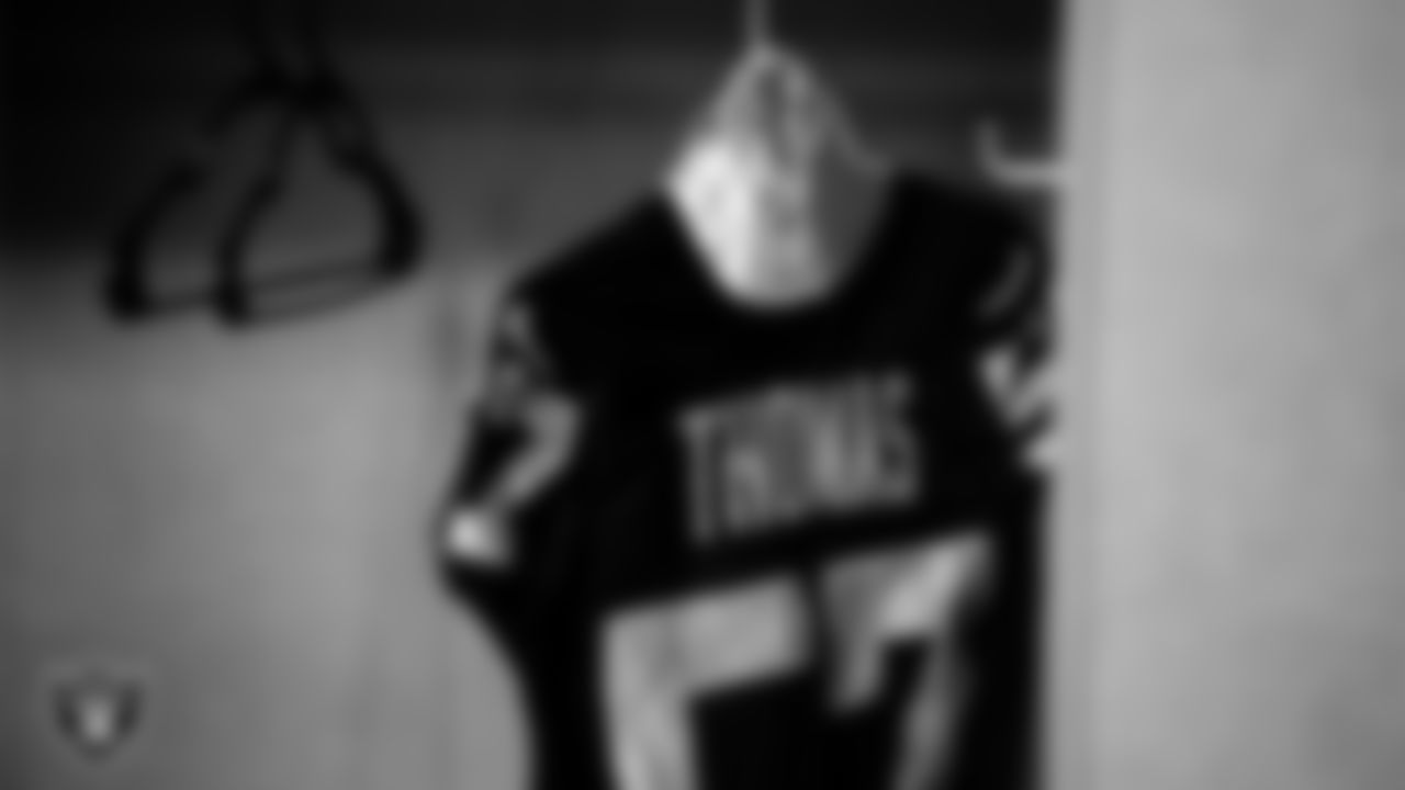 The locker room prior to the Las Vegas Raiders' arrival for their preseason away game against the Dallas Cowboys at AT&T Stadium.