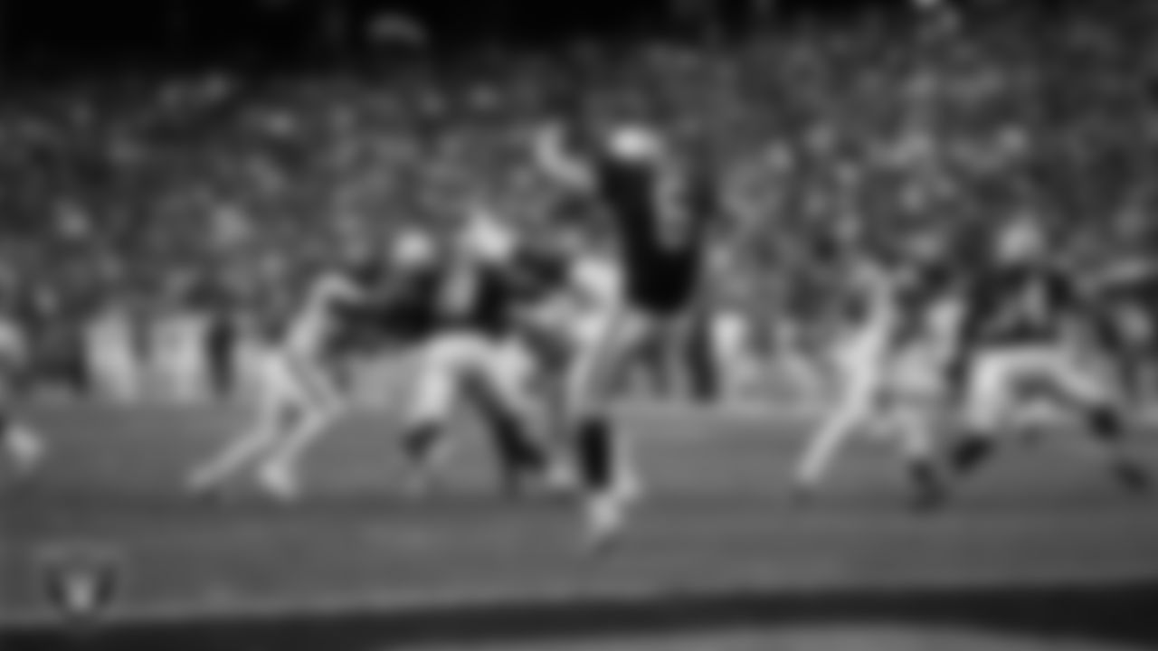 Las Vegas Raiders punter AJ Cole (6) punts during the regular season home game against the Houston Texans at Allegiant Stadium.