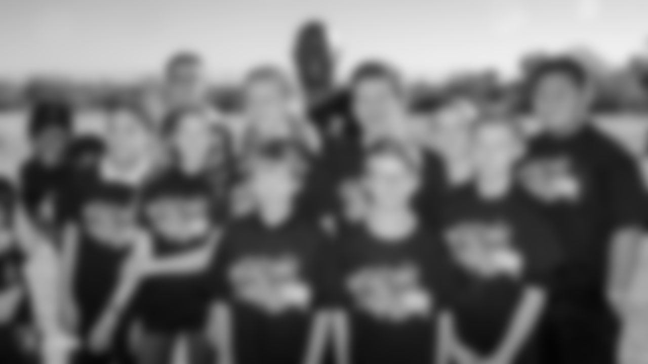 The Raiders, represented by alumnus Reggie Kinlaw and the Raiderettes, and the Dairy Council of Nevada partner to promote healthy eating and a physically active lifestyle among students in the Clark County School District by awarding the school district with a $20,000 "Hometown" grant and hosting a Fuel Up to Play 60 football clinic at Ralph Cadwallader Middle School, Thursday, December 13, 2018, in Las Vegas, Nevada.