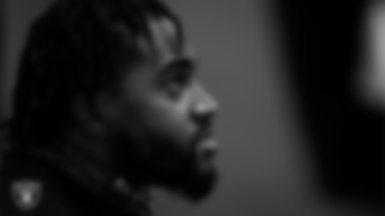 Las Vegas Raiders wide receiver DeSean Jackson (1) during practice at Intermountain Healthcare Performance Center.