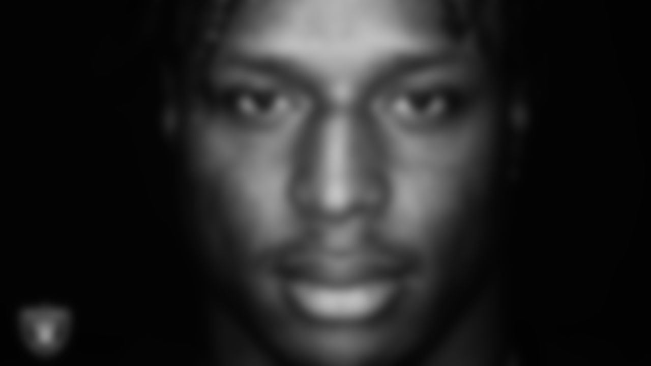 Las Vegas Raiders running back Kenyan Drake (23) poses for a photo at the 2022 Las Vegas Raiders Media Day.