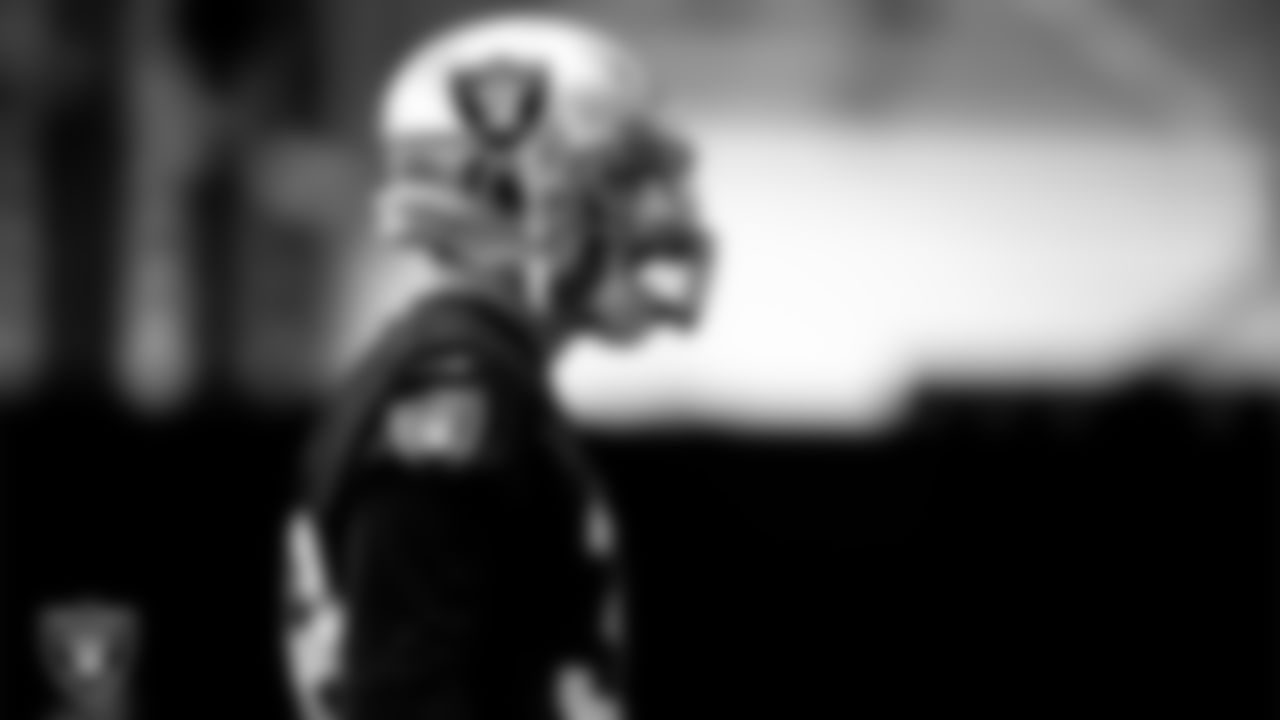 Las Vegas Raiders safety Jeff Heath (38) during practice.