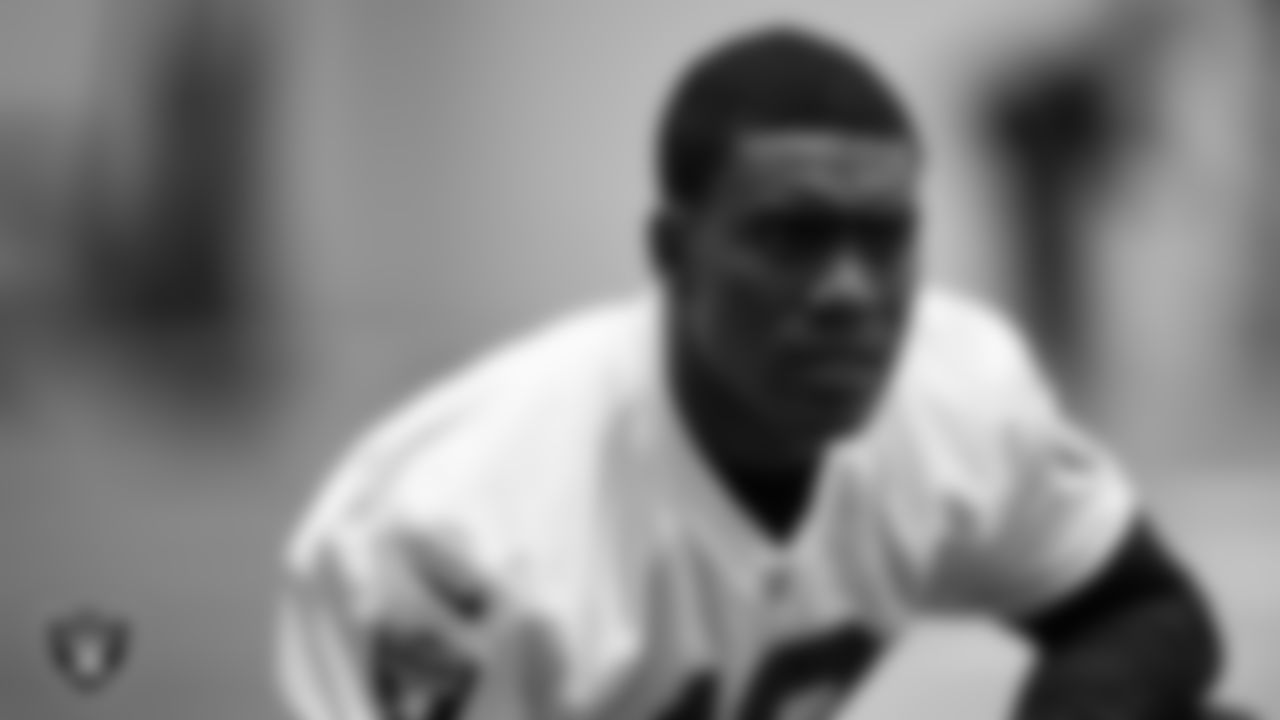 Las Vegas Raiders wide receiver Jordan Veasy (18) at Mandatory Minicamp.