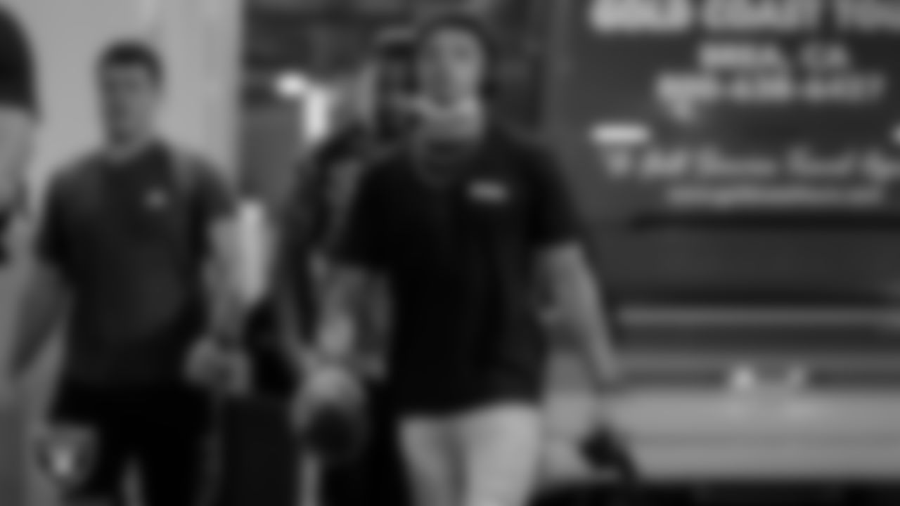 Las Vegas Raiders wide receiver Willie Snead IV (17) arrives before the preseason game against the Los Angeles Rams at SoFi Stadium.