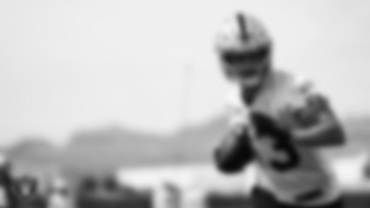 Las Vegas Raiders wide receiver Hunter Renfrow (13) at an Organized Team Activity (OTA).