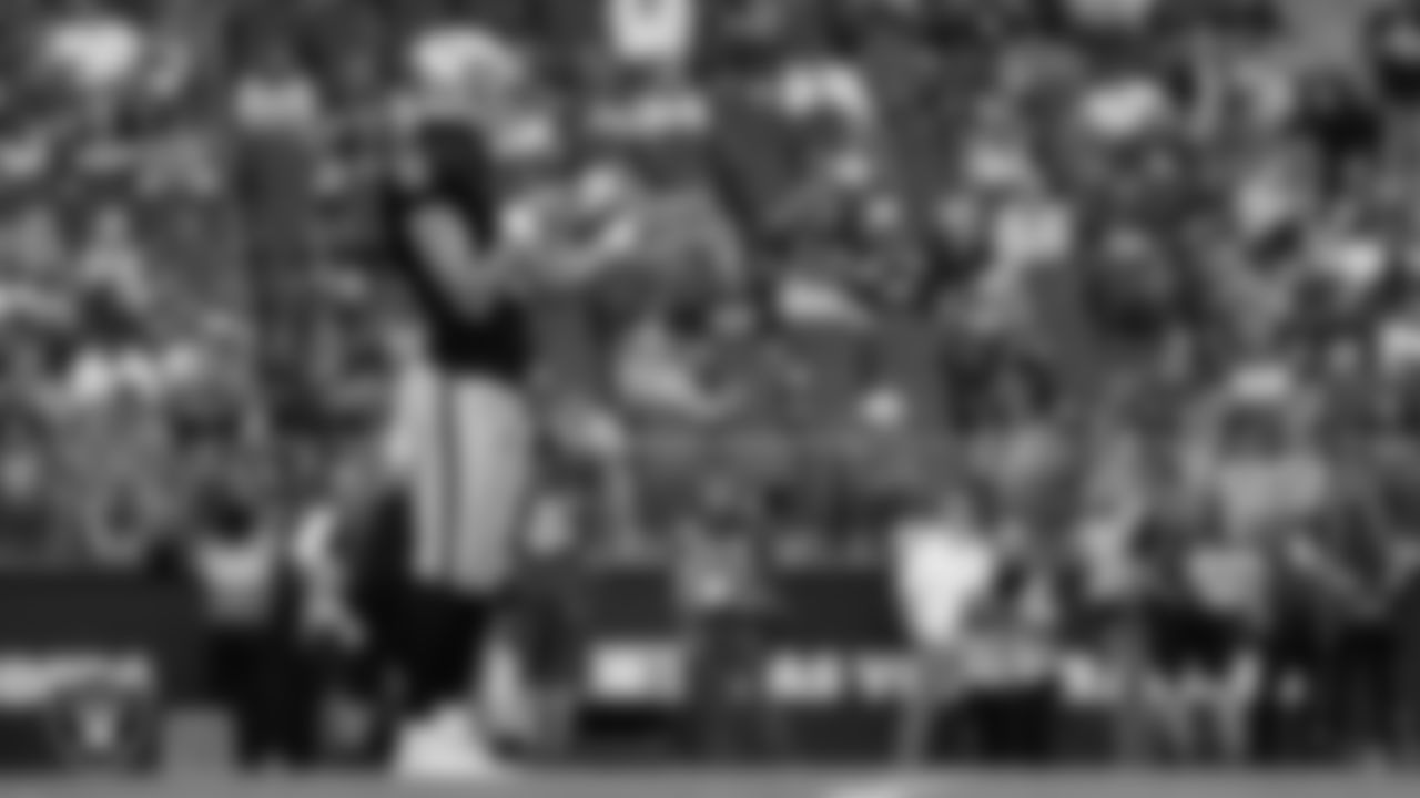 Las Vegas Raiders punter AJ Cole (6) during the preseason home game against the Minnesota Vikings at Allegiant Stadium.