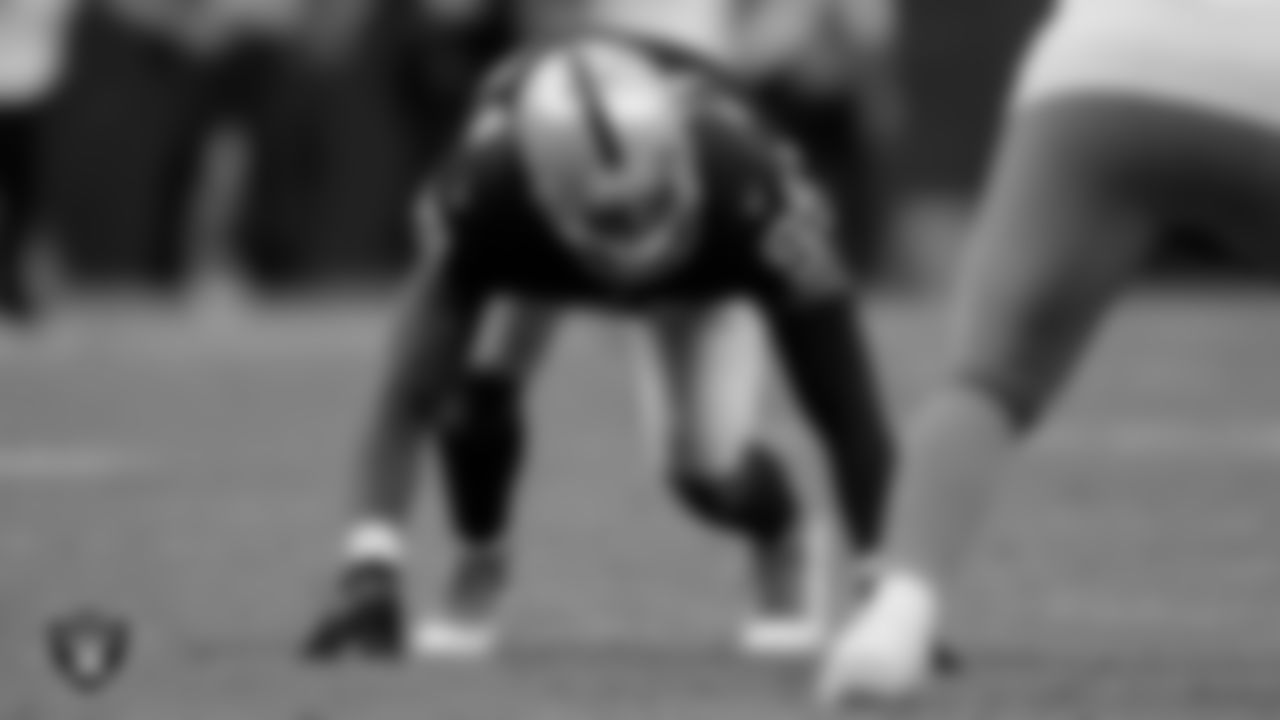 Las Vegas Raiders defensive end Clelin Ferrell (99) during the regular season home game against the Miami Dolphins.