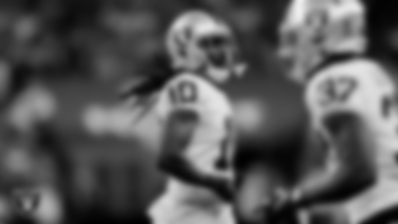 Las Vegas Raiders cornerback Desmond Trufant (10) during the regular season away game against the Indianapolis Colts.