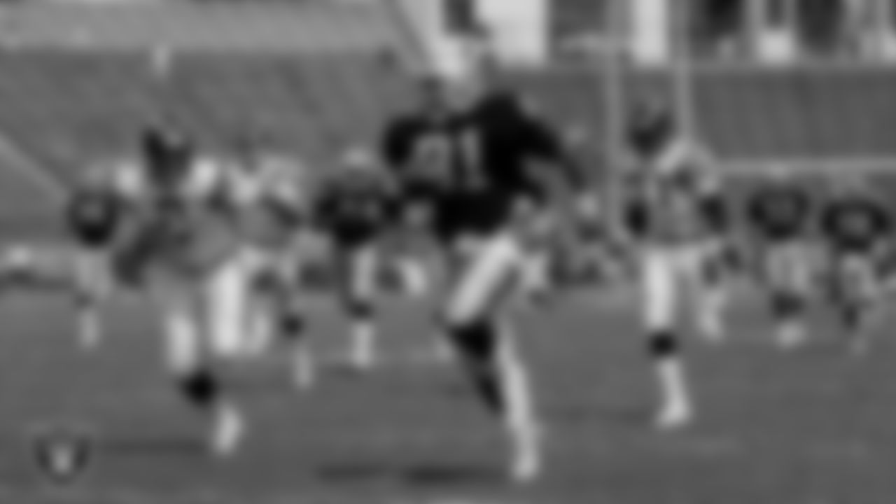 The Raiders during the regular season home game against the San Diego Chargers at Los Angeles Memorial Coliseum, Sunday, September 4, 1988, in Los Angeles, Calif.