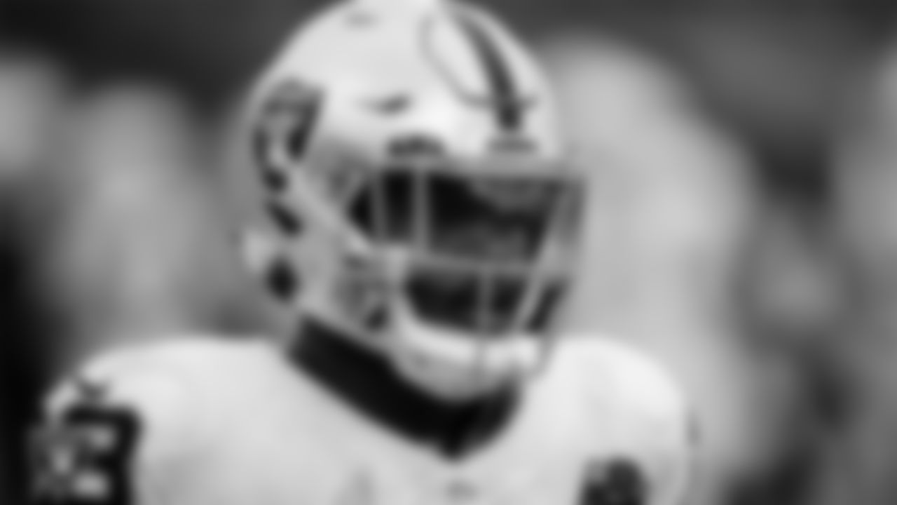 Las Vegas Raiders running back Josh Jacobs (28) on the sidelines during the Las Vegas Raiders regular season away game against the New England Patriots.
