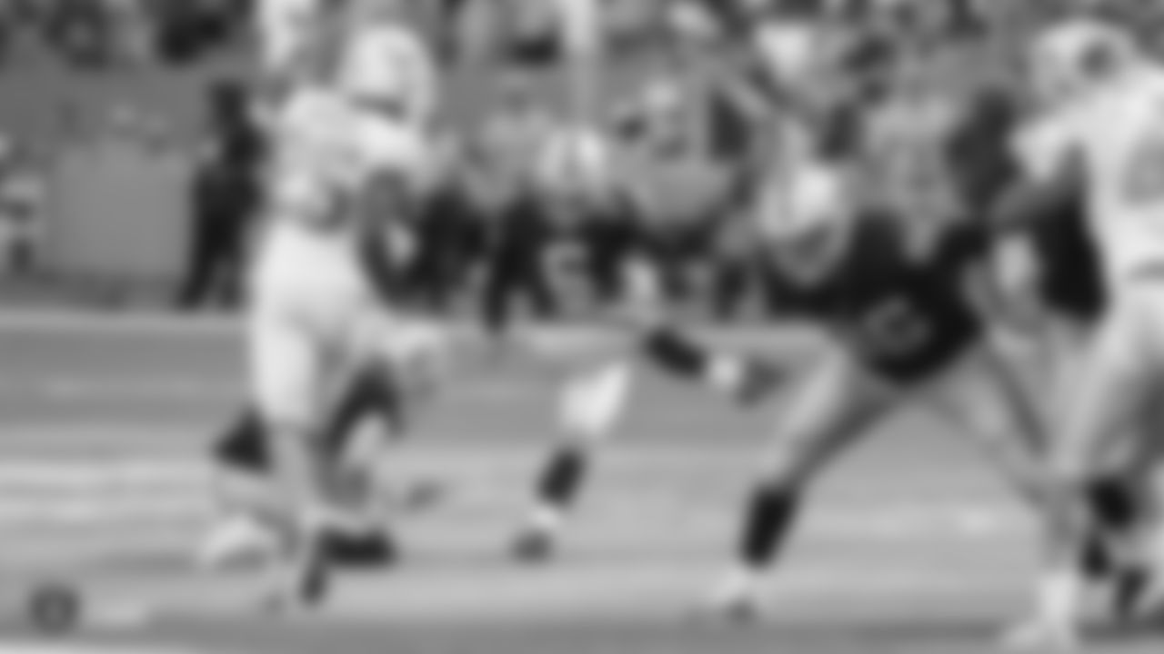 The Oakland Raiders regular season game against the Miami Dolphins at Hard Rock Stadium, Sunday, September 23, 2018, in Miami Gardens, Florida.