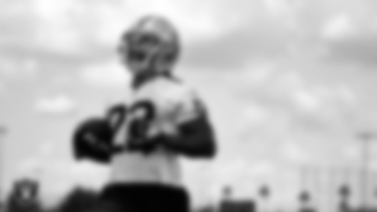Las Vegas Raiders running back Ameer Abdullah (22) during practice.