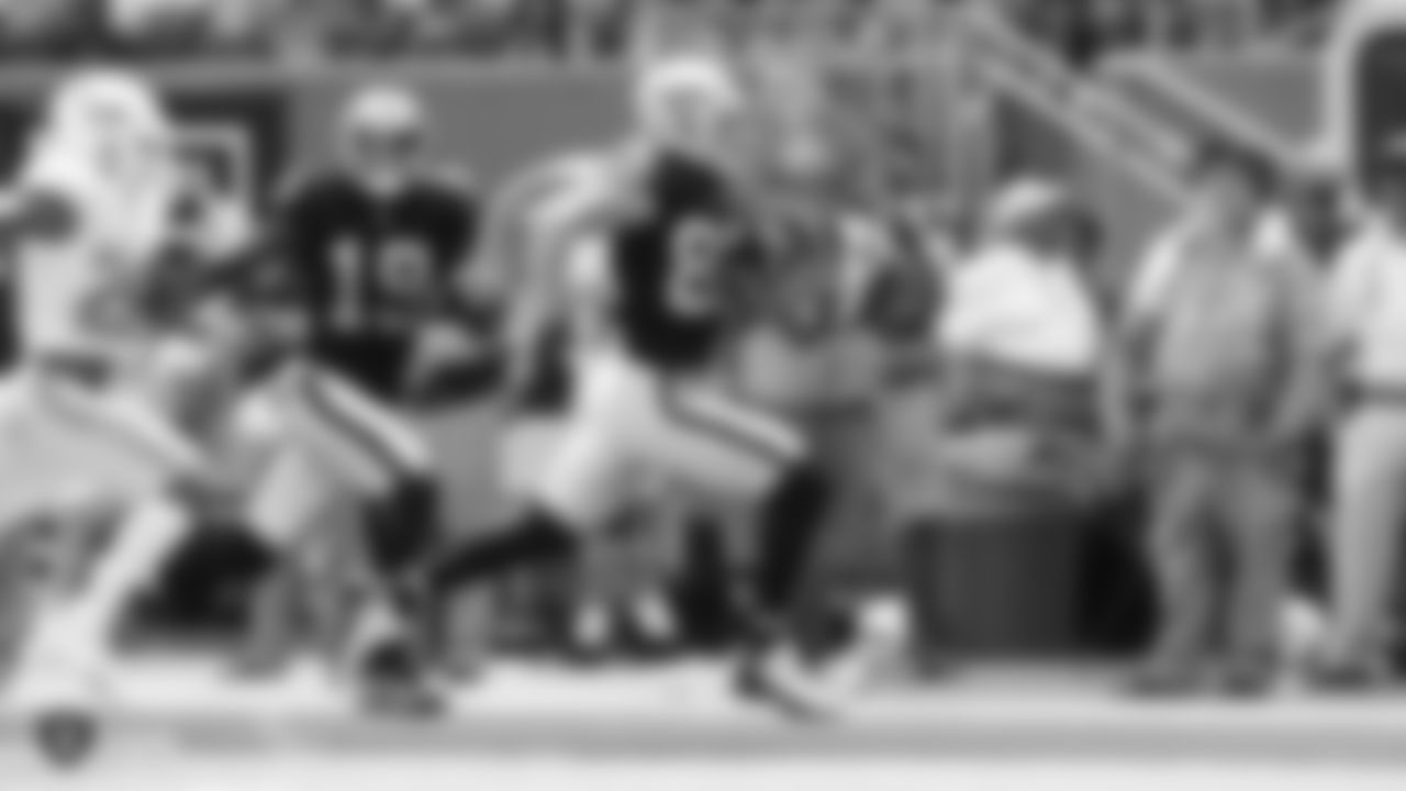 The Oakland Raiders regular season game against the Miami Dolphins at Hard Rock Stadium, Sunday, September 23, 2018, in Miami Gardens, Florida.