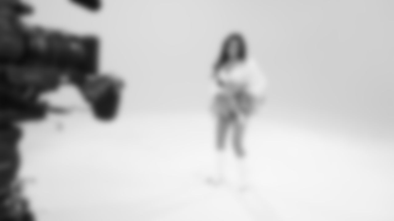 Raiderette June during their media day shoots.
