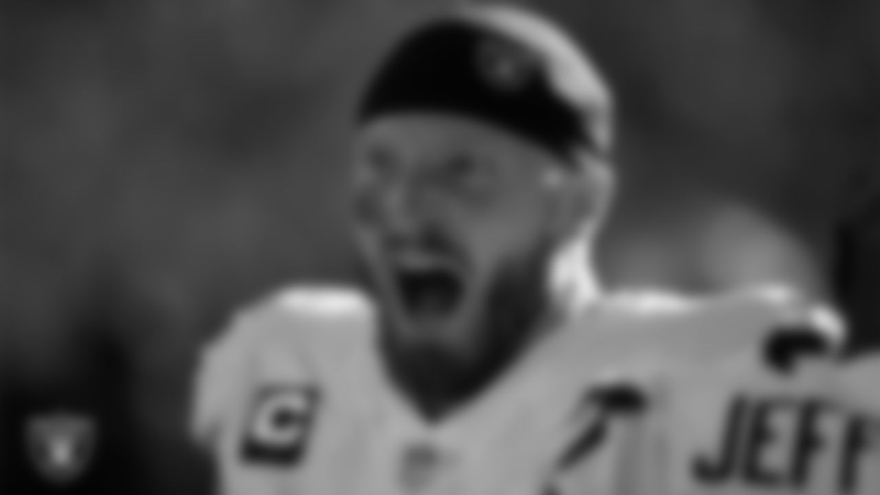 Las Vegas Raiders defensive end Maxx Crosby (98) on the sidelines during the Las Vegas Raiders regular season away game against the Denver Broncos.