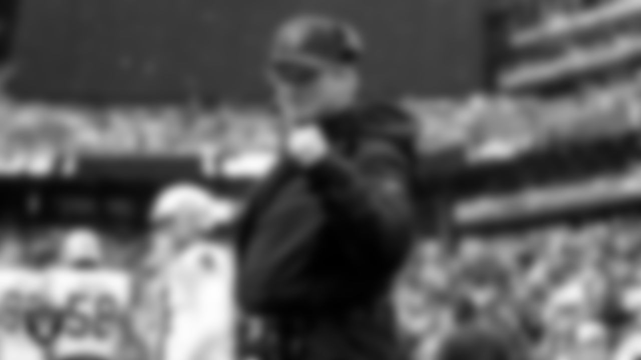 Raiders Head Coach Jon Gruden on the sidelines before a game in 2019.