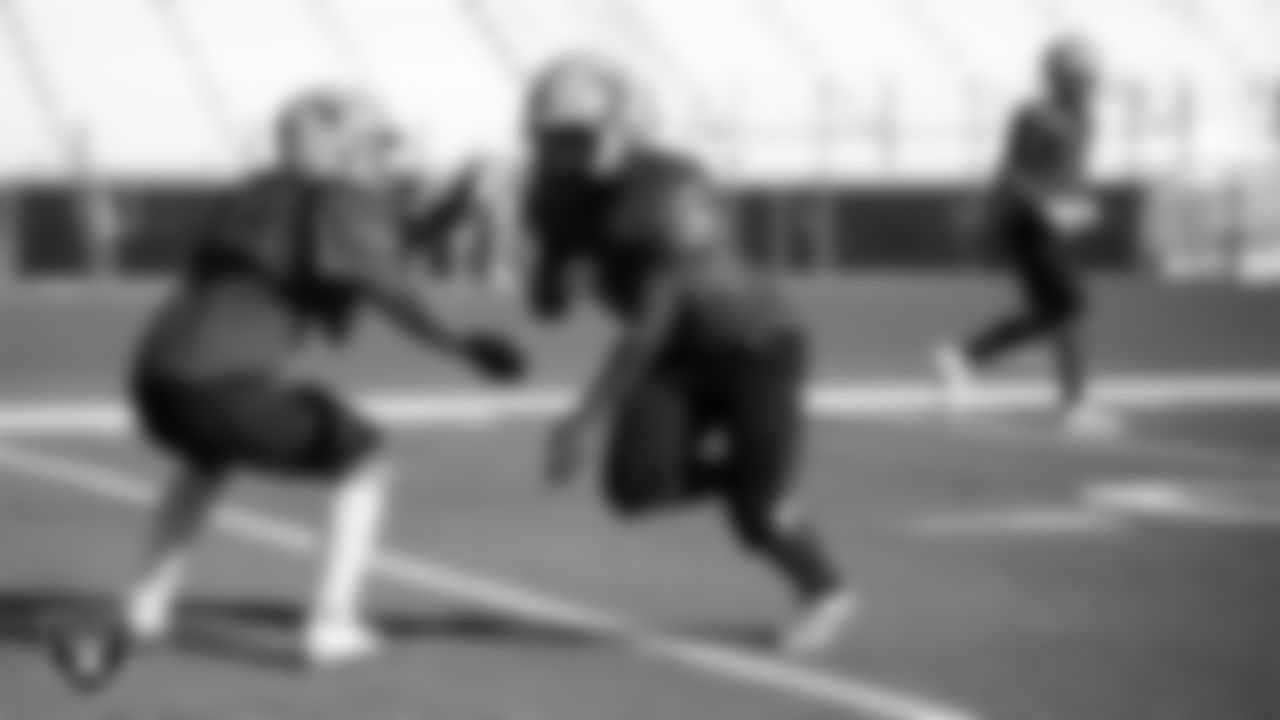 Members of the Western High School football team during practice at Western High School.