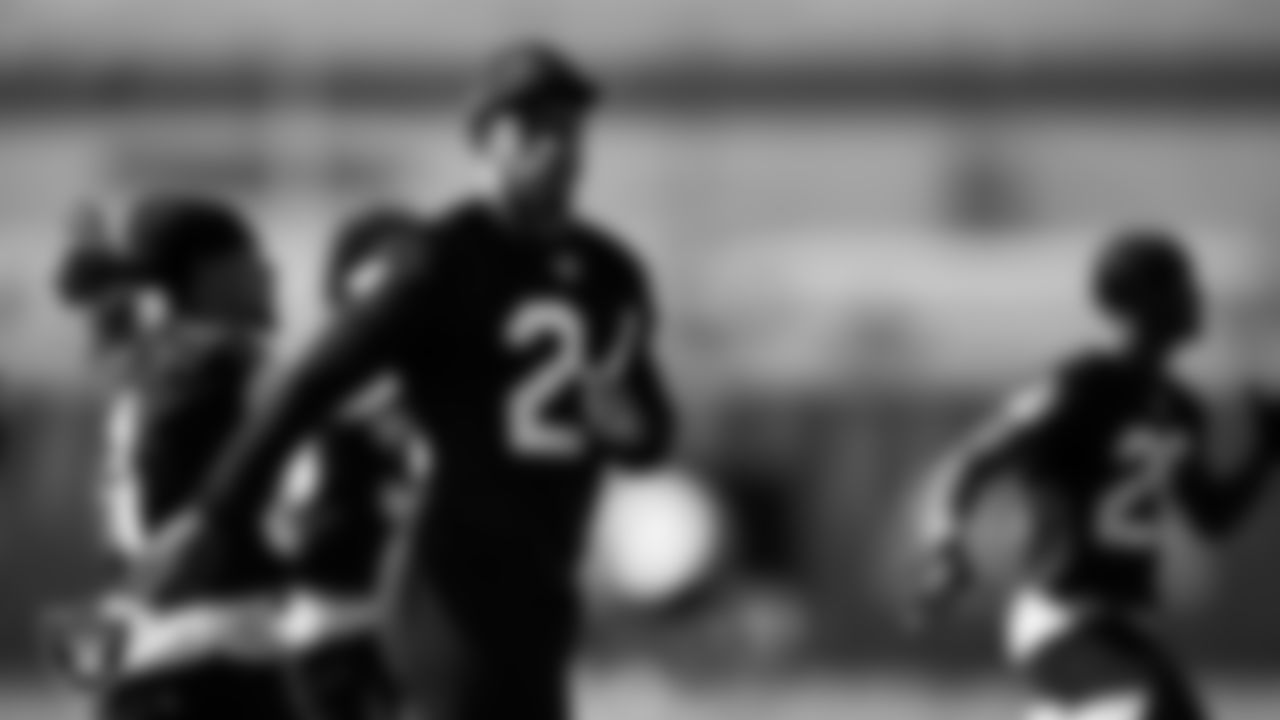Las Vegas Raiders safety Johnathan Abram (24) at a workout during phase two of the offseason program.