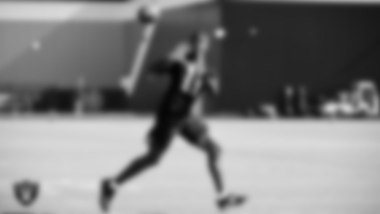 WR Henry Ruggs III on the field at 2020 Training Camp.