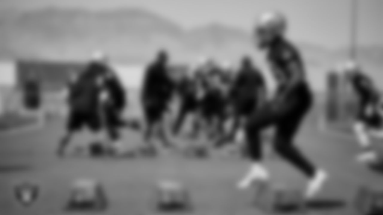 Las Vegas Raiders cornerback Nate Hobbs (39) during Day One of 2022 Veteran Minicamp.