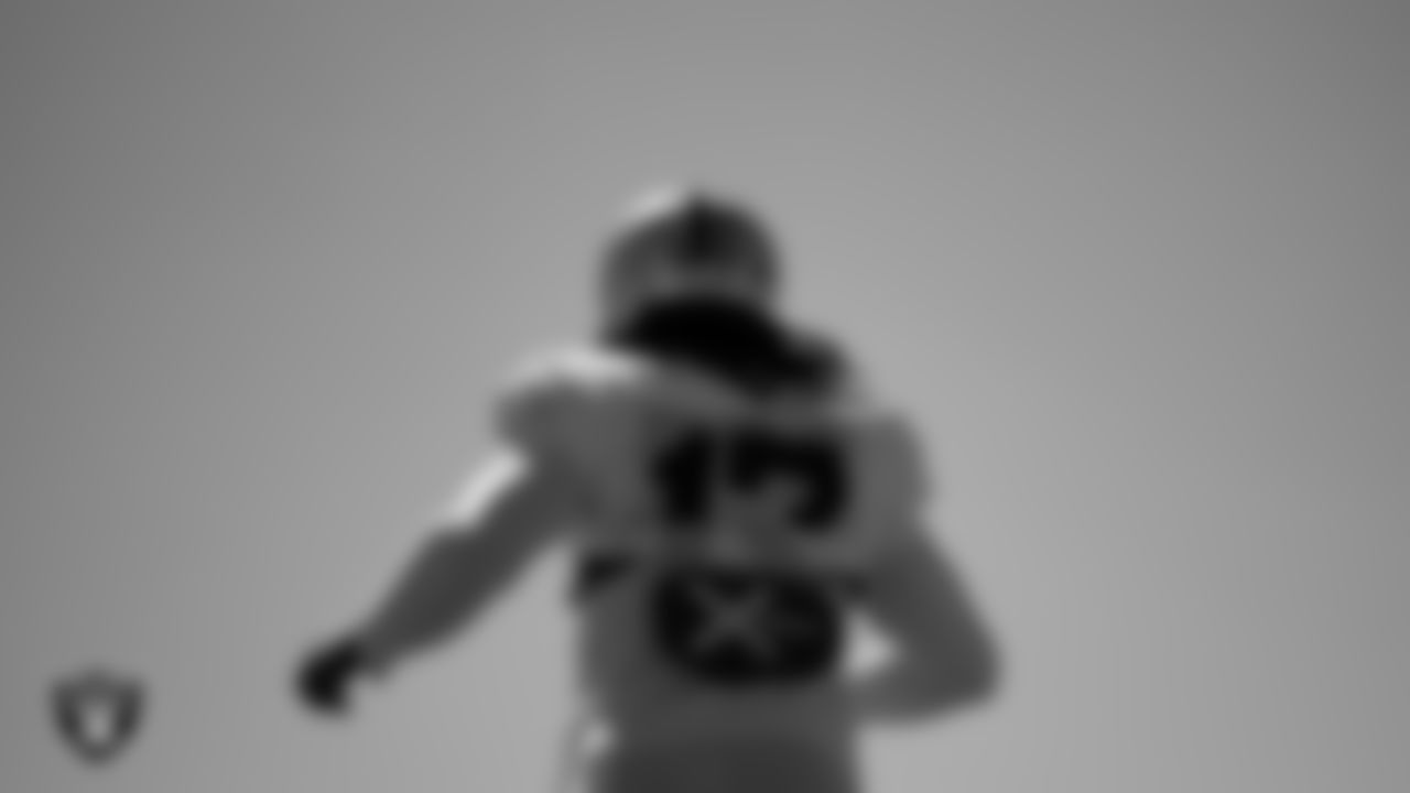 Las Vegas Raiders wide receiver Davante Adams (17) during practice at Intermountain Healthcare Performance Center.