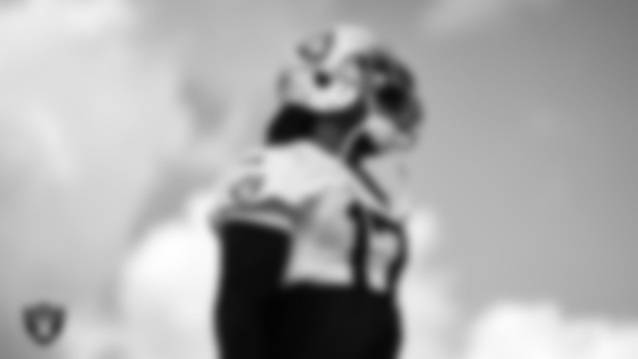 Las Vegas Raiders wide receiver Davante Adams (17) during practice at IMG Academy.