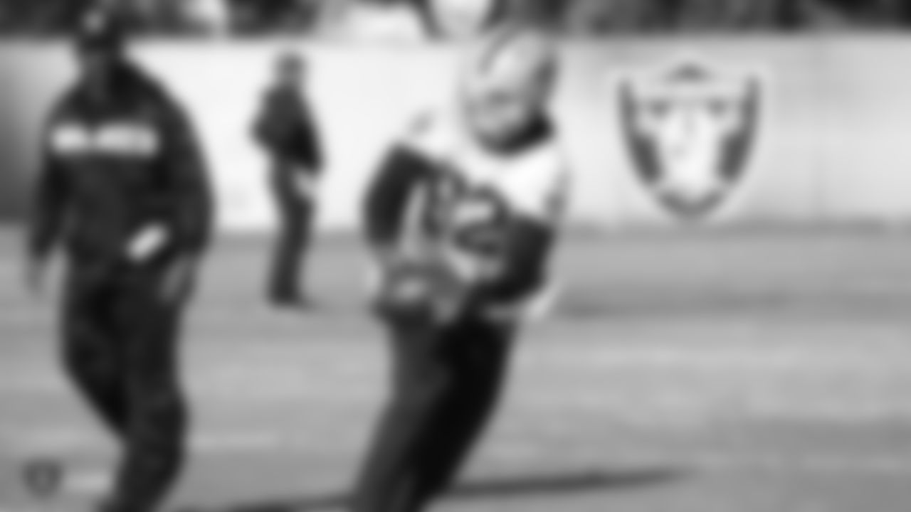 Oakland Raiders wide receiver Jordy Nelson (82) on the field for practice at the Oakland Raiders Practice Facility, Wednesday, December 12, 2018, in Alameda, California.