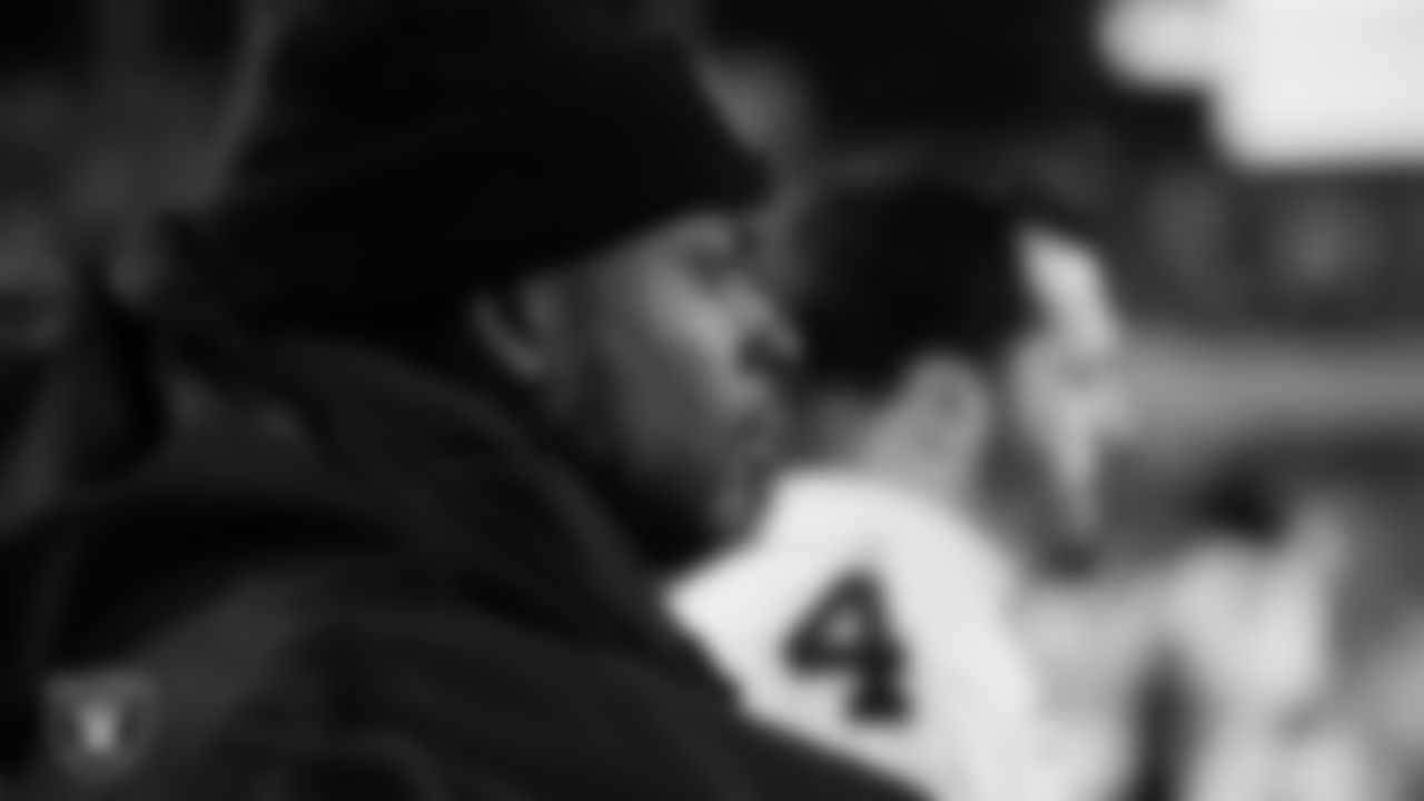 Las Vegas Raiders wide receiver Davante Adams (17) on the sidelines before the Las Vegas Raiders regular season away game against the Pittsburgh Steelers at Acrisure Stadium.