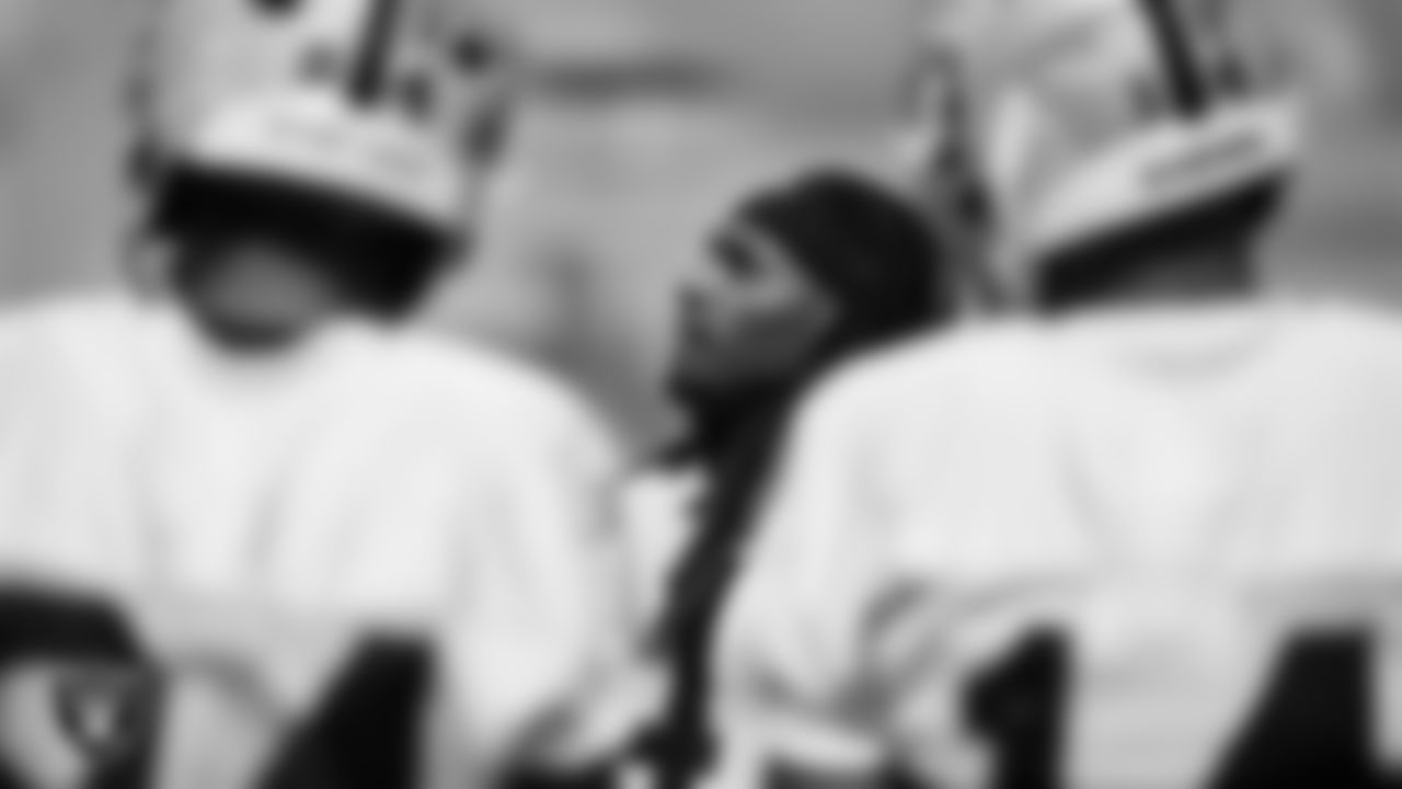 Las Vegas Raiders running back Brandon Bolden (34) during practice.
