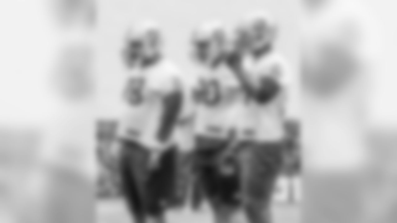 Defensive linemen Justin Ellis, Dan Williams and Justin Tuck