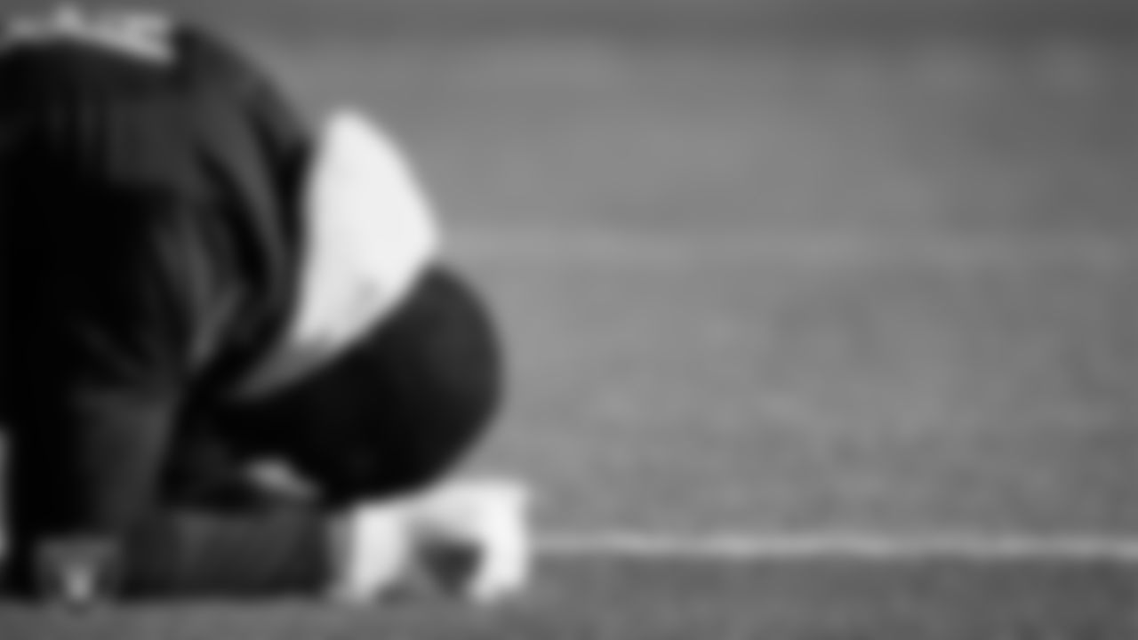 Las Vegas Raiders cornerback Amik Robertson (21) at a workout during phase two of the offseason program.