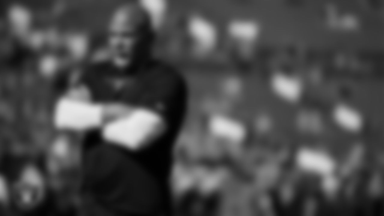 Las Vegas Raiders Interim Head Coach/special teams coordinator Rich Bisaccia before the regular season away game against the Denver Broncos.