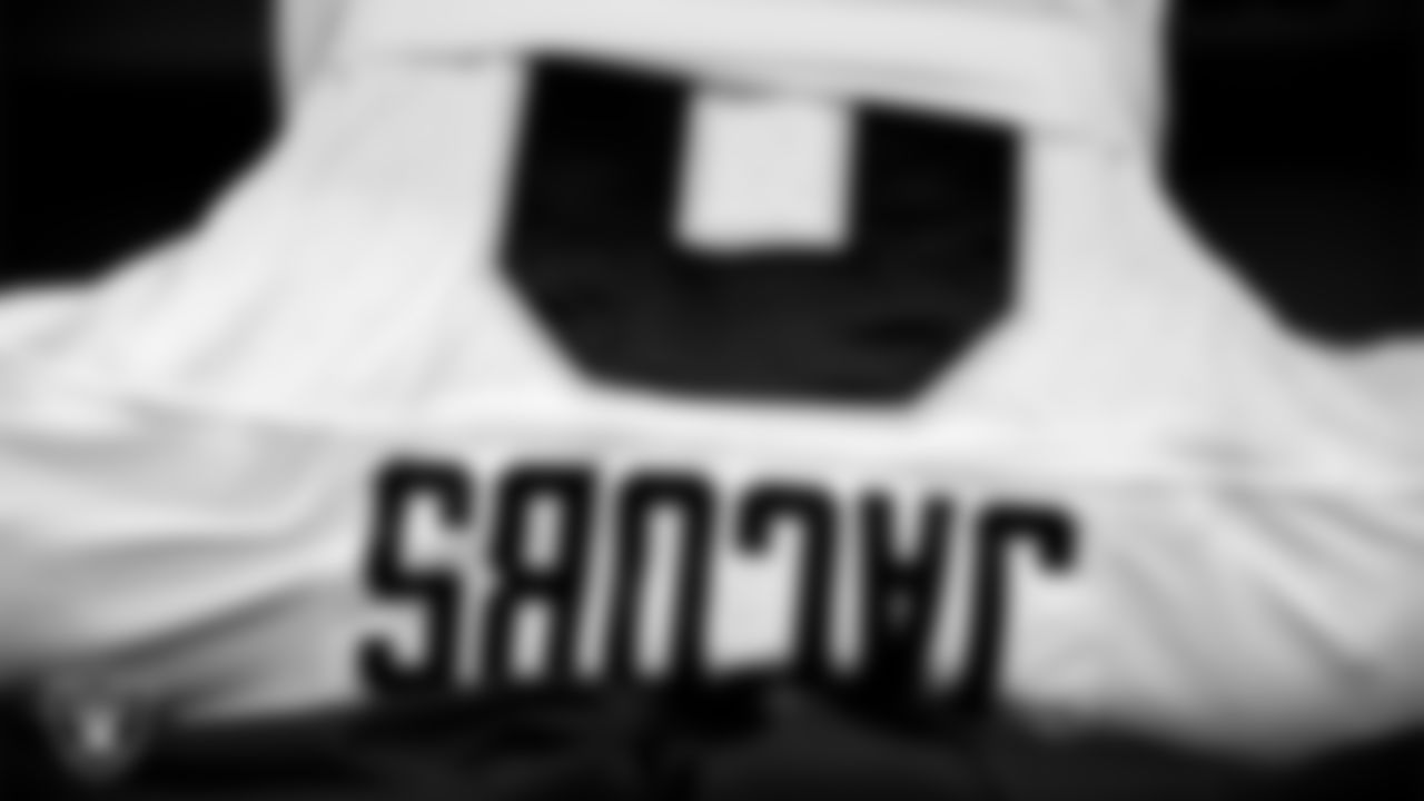 The locker room prior to the Las Vegas Raiders' arrival for their regular season away game against the Los Angeles Chargers at SoFi Stadium.