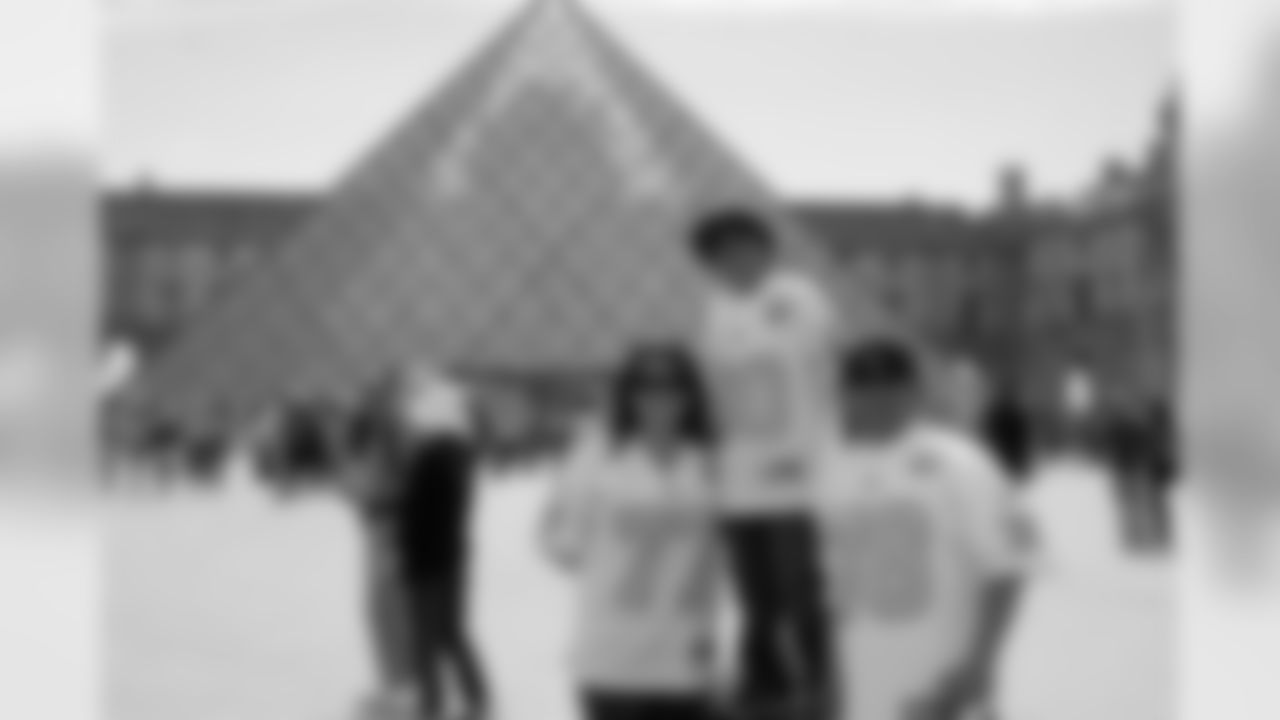 The Gallego Family at the Louvre in France