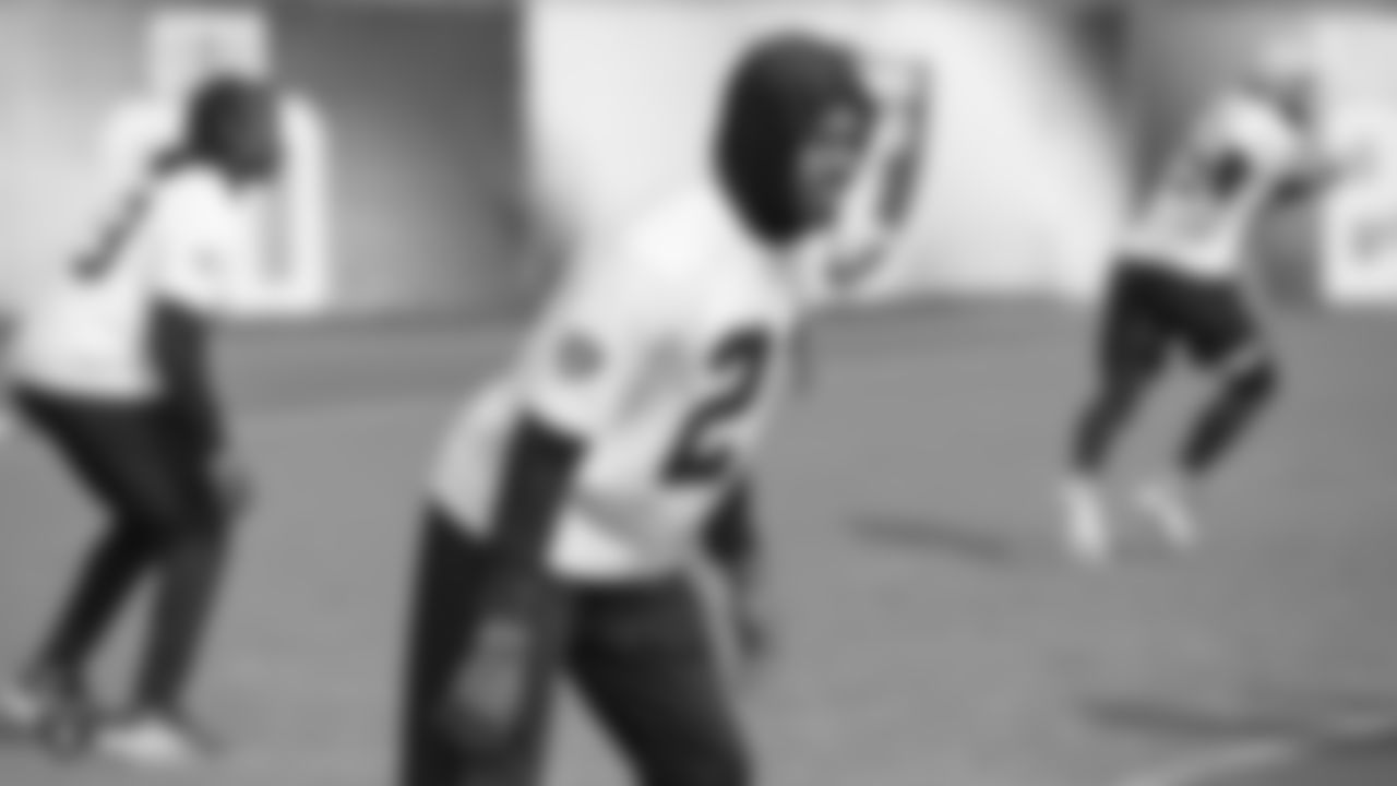 Oakland Raiders cornerback Gareon Conley (21) on the field for practice at the Oakland Raiders Practice Facility, Friday, November 9, 2018, in Alameda, California.