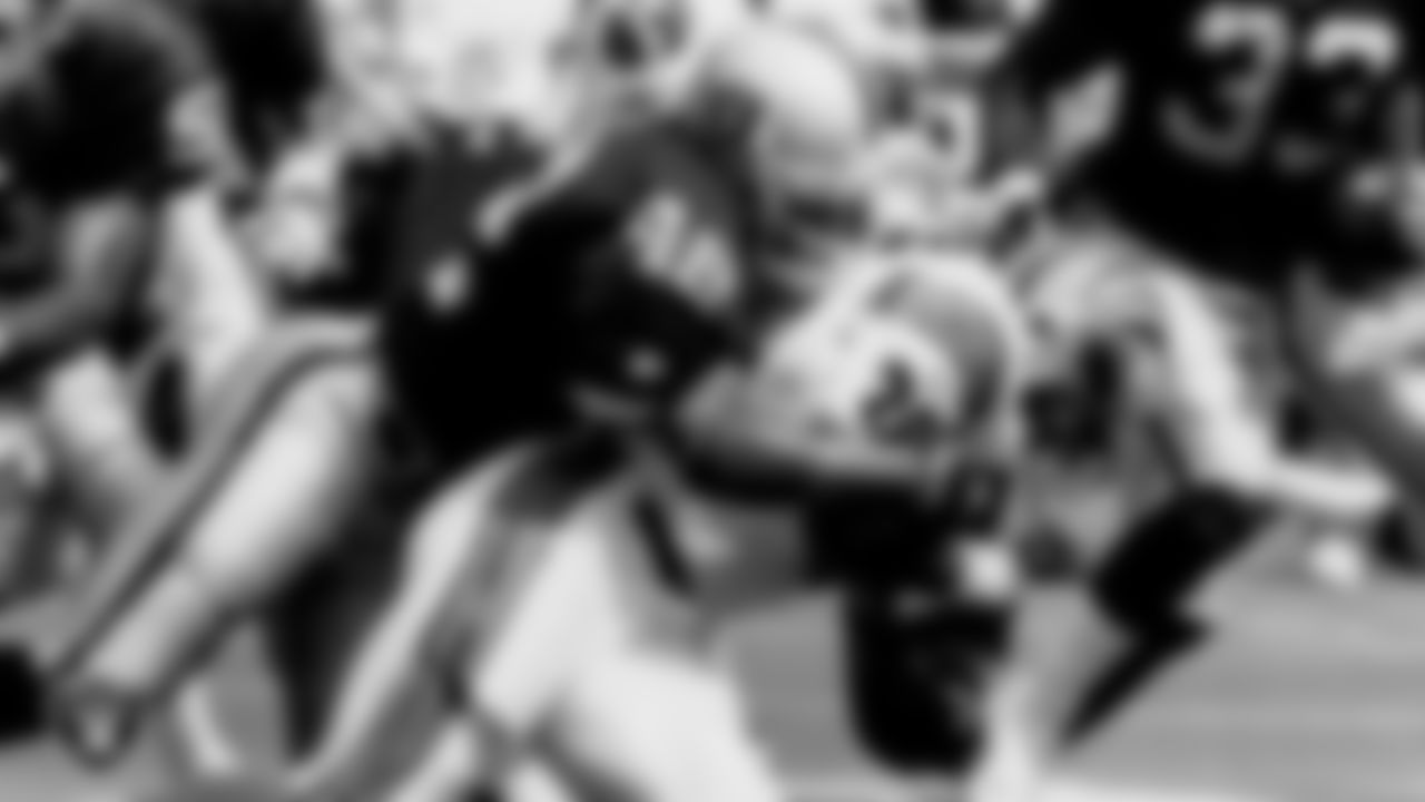 Ronnie Lott played in 32 games with 32 starts for the Raiders over 2 years in the Silver and Black. He recorded 196 tackles, 9 interceptions, 2 forced fumbles and 2 fumble recoveries. Lott was inducted into the Pro Football Hall of Fame in 2000.