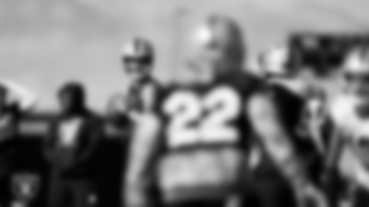 Las Vegas Raiders quarterback Derek Carr (4) during practice at Intermountain Healthcare Performance Center.